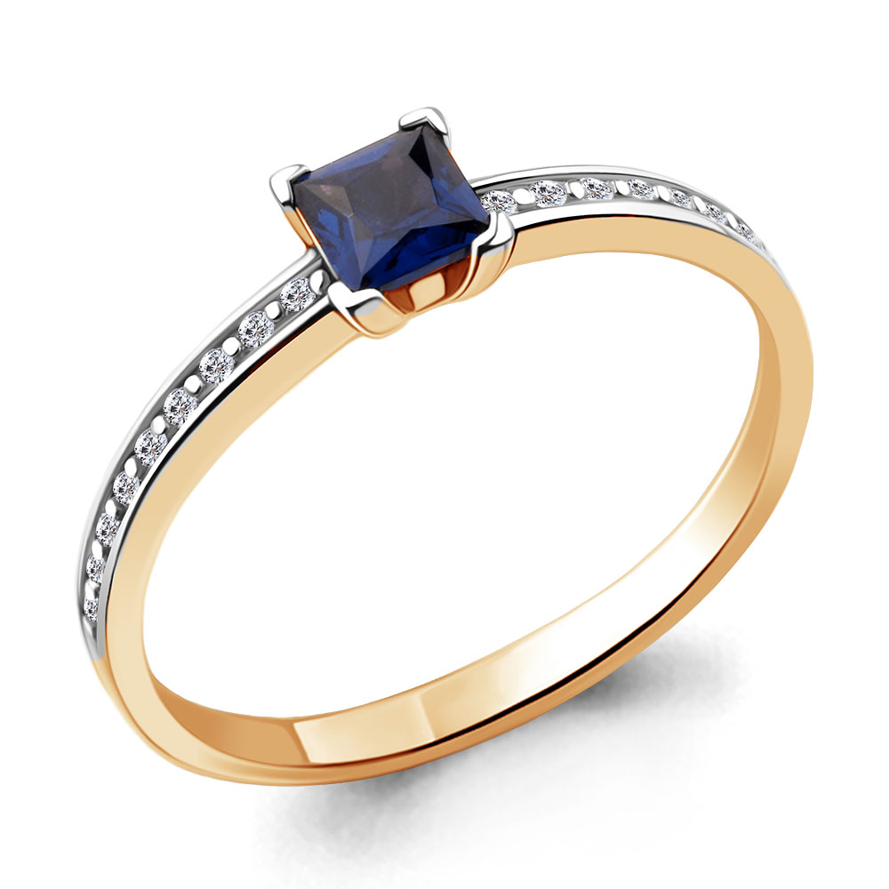 

Кольцо из золота р. , AQUAMARINE 961877Ак_585_кз, 961877Ак_585_кз