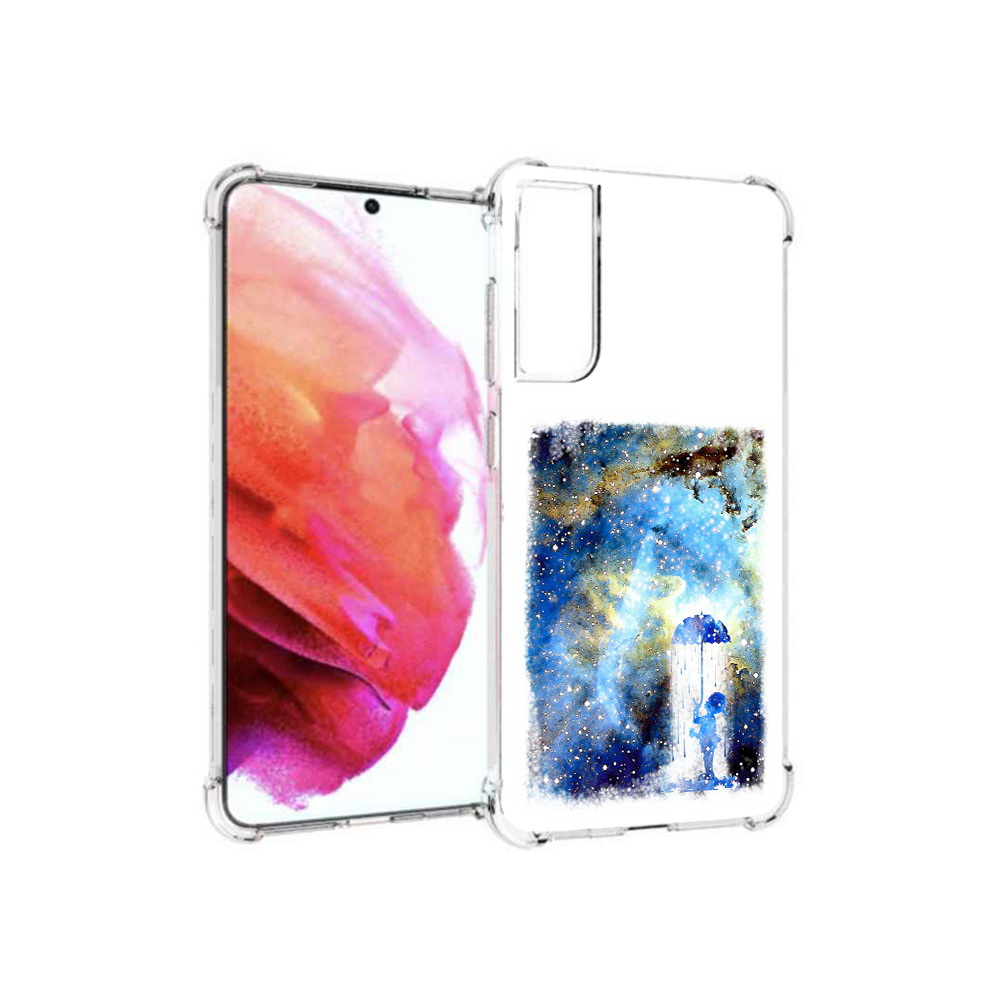 

Чехол MyPads Tocco для Samsung Galaxy S21 FE мальчик в небе, Прозрачный, Tocco
