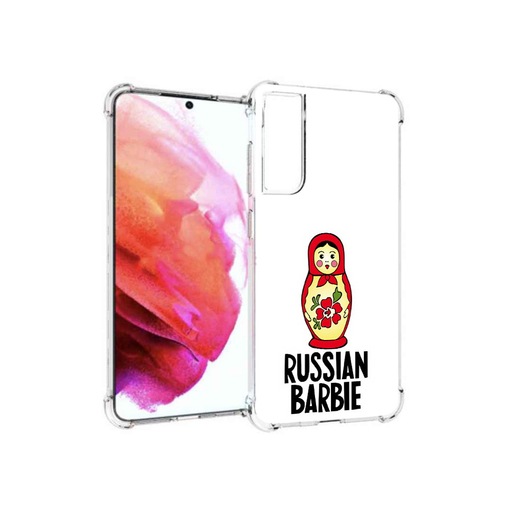 

Чехол MyPads Tocco для Samsung Galaxy S21 FE матрешка, Прозрачный, Tocco
