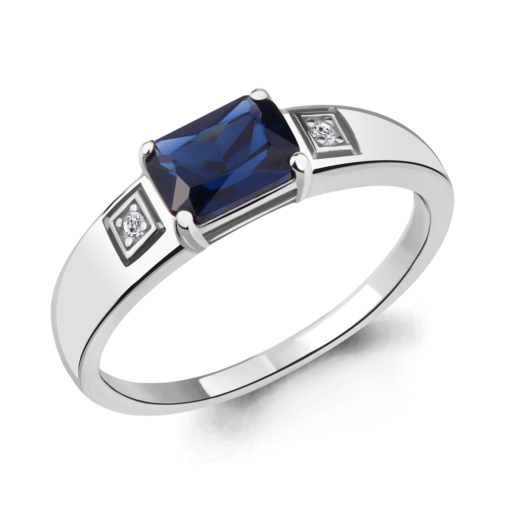 

Кольцо из серебра р. 17 AQUAMARINE 68429АБ_925_р, 68429АБ_925_р