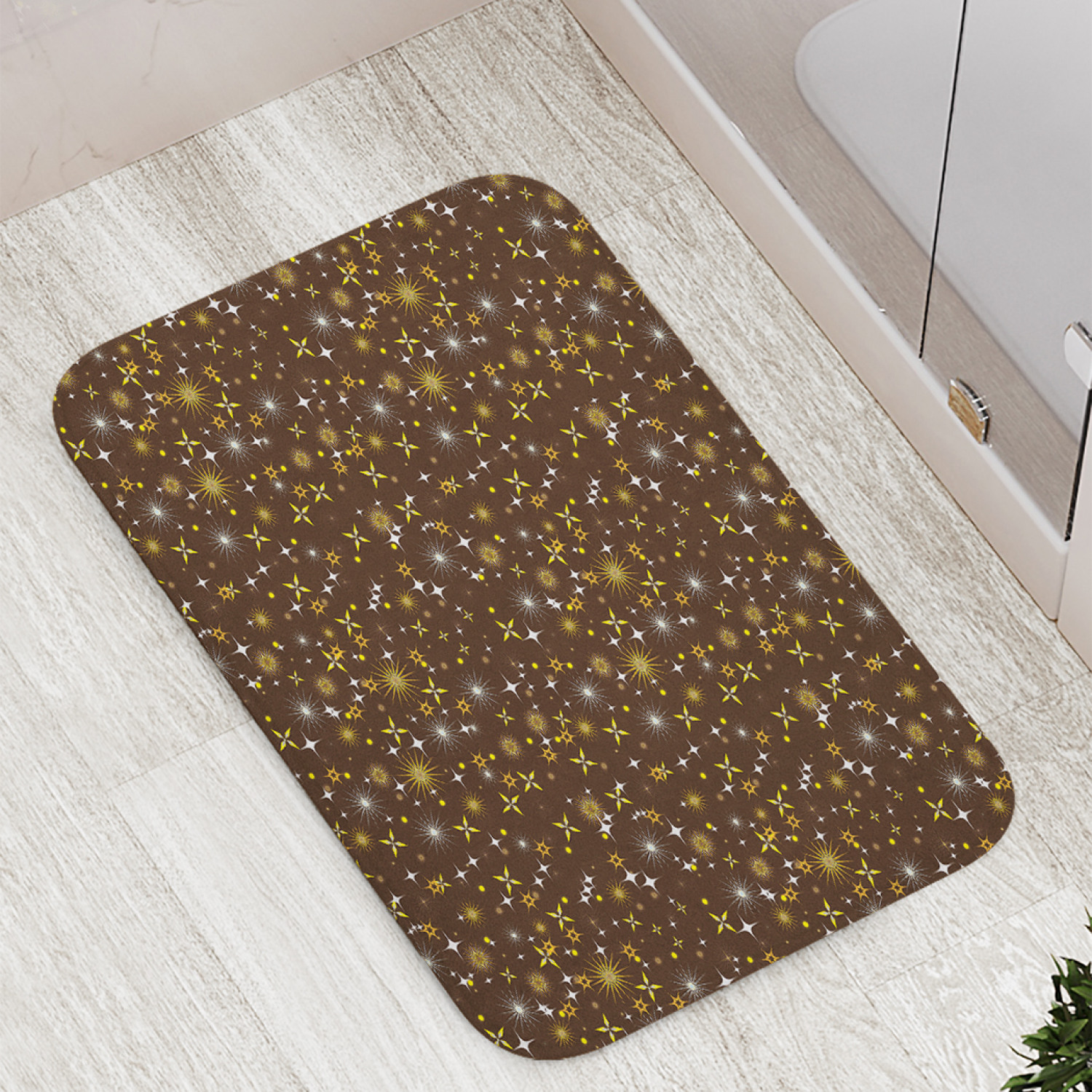 

Коврик JoyArty "Большие и малые звезды" для ванной, сауны, бассейна, 77х52 см, Большие и малые звезды