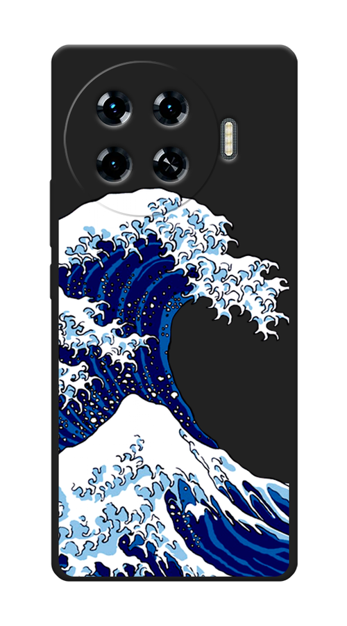

Чехол Awog на Tecno Spark 20 Pro Plus "Волна в Канагаве", Синий;белый, 305052-1