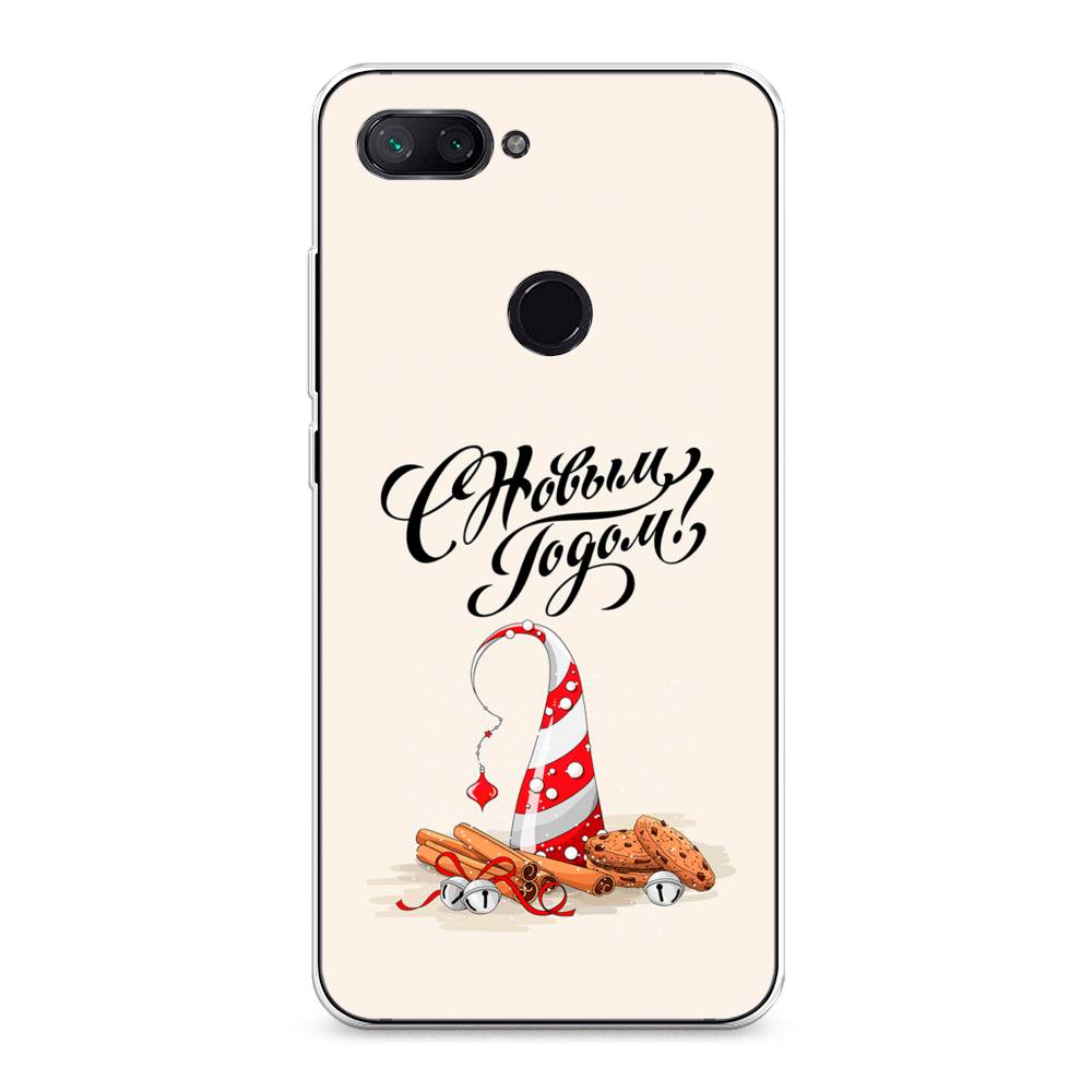 

Чехол на Xiaomi Mi 8 Lite (Youth Edition) "Подарки на Новый Год", Бежевый;красный;черный, 34550-5