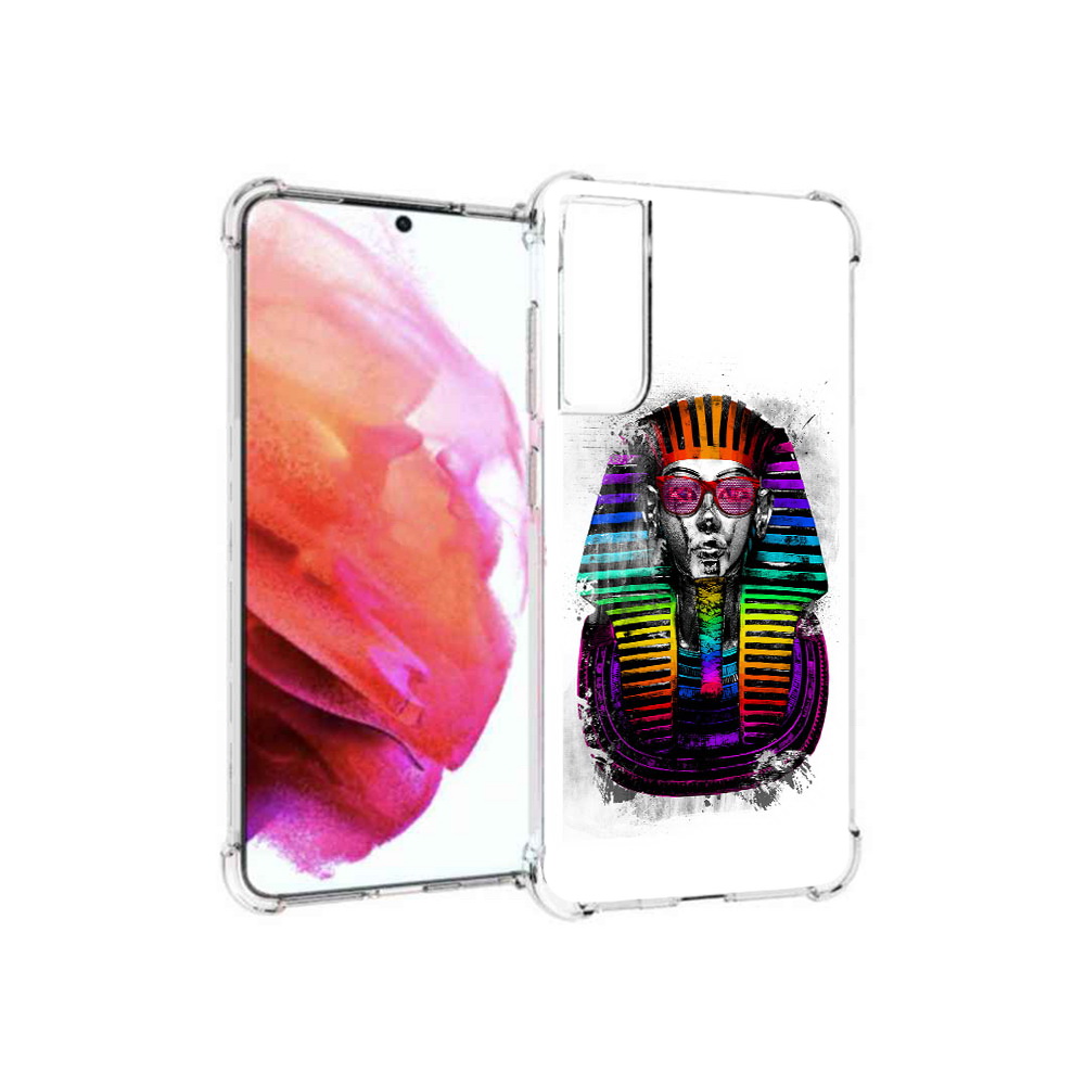 

Чехол MyPads Tocco для Samsung Galaxy S21 FE модная богиня, Прозрачный, Tocco