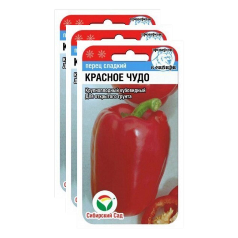 

Семена перец сладкий Красное чудо Сибирский сад 23-02522, Перец