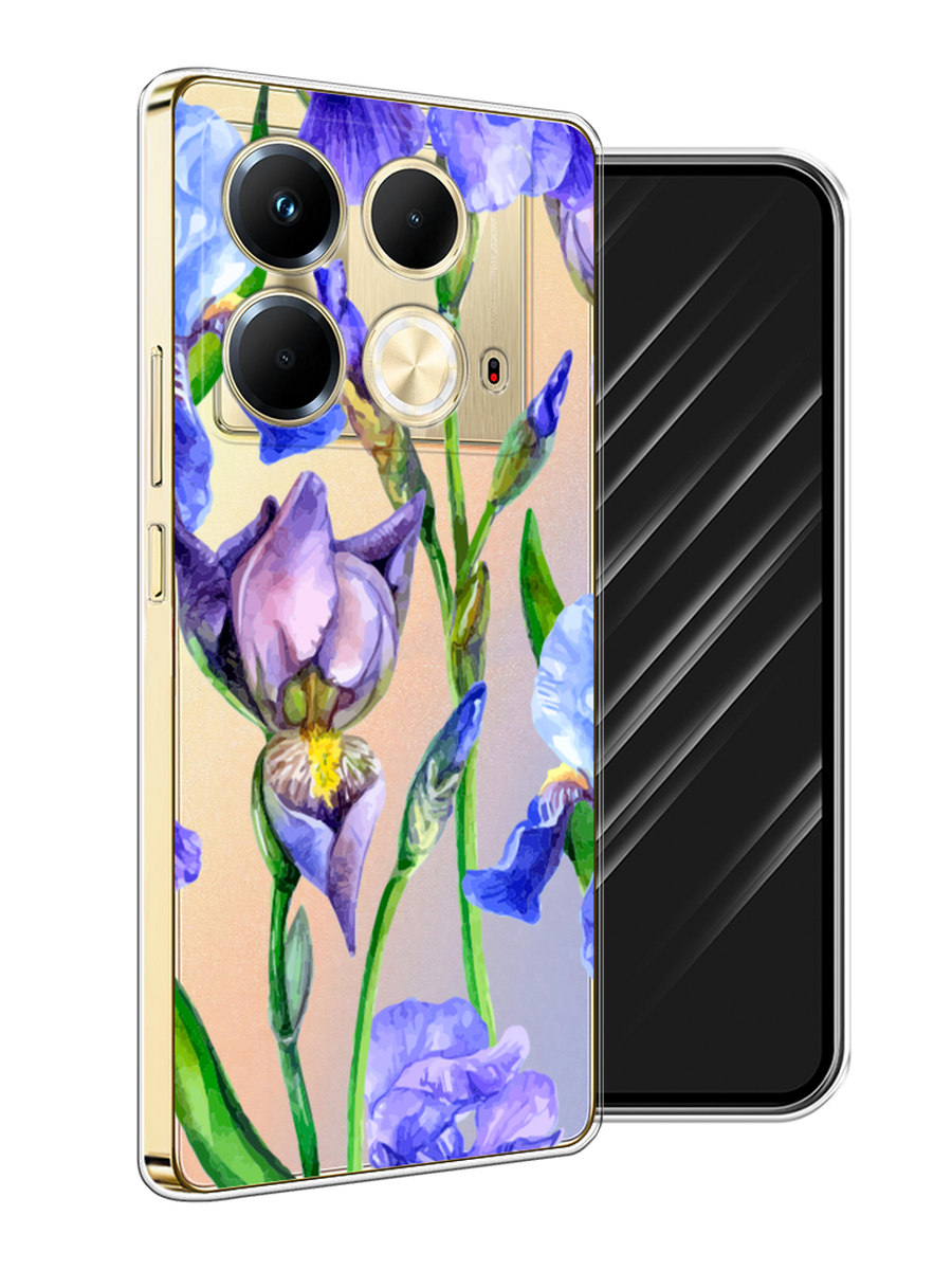 

Чехол Awog на Infinix Note 40 "Синие ирисы", Фиолетовый;голубой;зеленый, 3105850-1