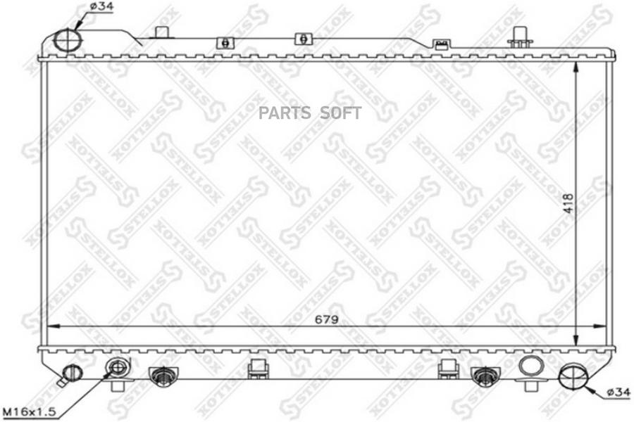 

STELLOX Радиатор охлаждения STELLOX 1025684sx