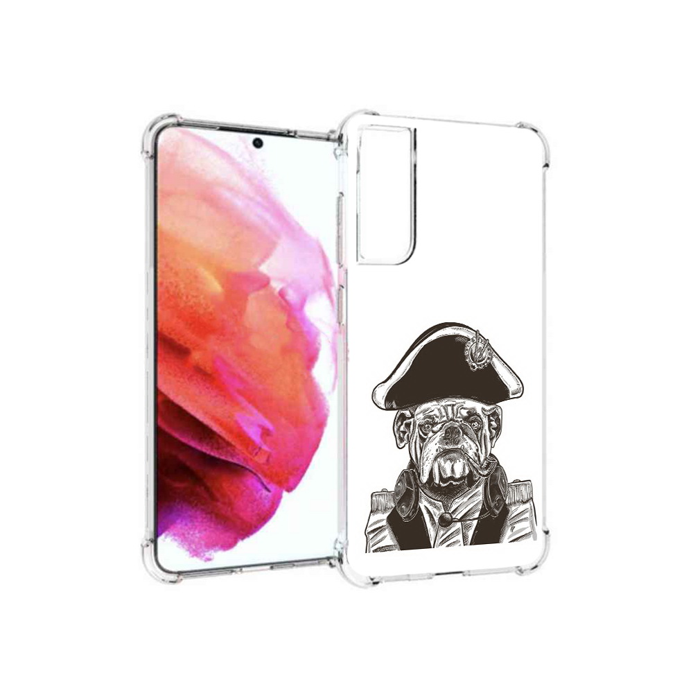 Чехол MyPads Tocco для Samsung Galaxy S21 FE мопс генерал