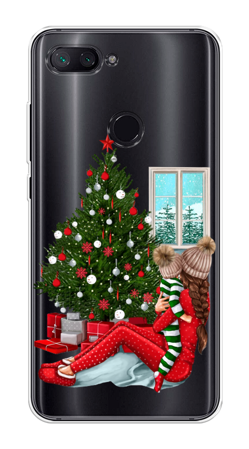 

Чехол на Xiaomi Mi 8 Lite (Youth Edition) "Новый год с мамой", Красный;зеленый;голубой, 34550-6