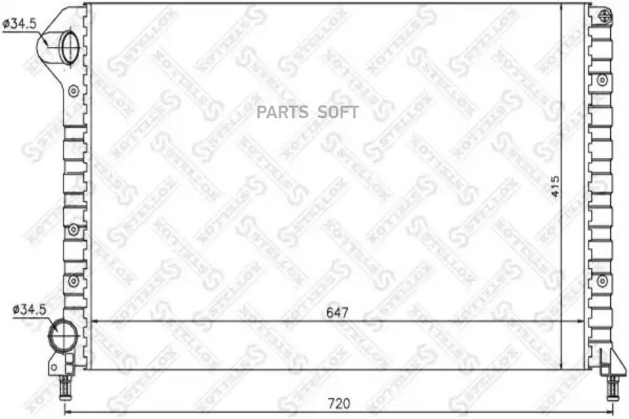 

STELLOX Радиатор охлаждения STELLOX 1025713sx
