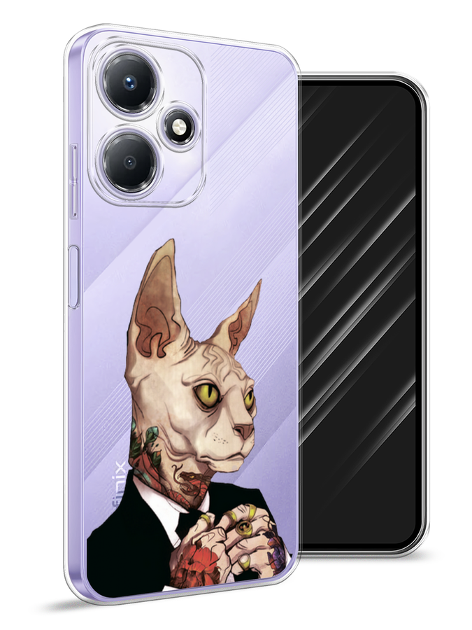 

Чехол Awog для Infinix Hot 30 Play "Татуированный сфинкс", Бежевый;черный;красный, 3104250-7