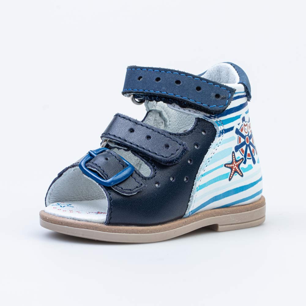 Сандалии детские Котофей 022124-24 цв. синий р.19