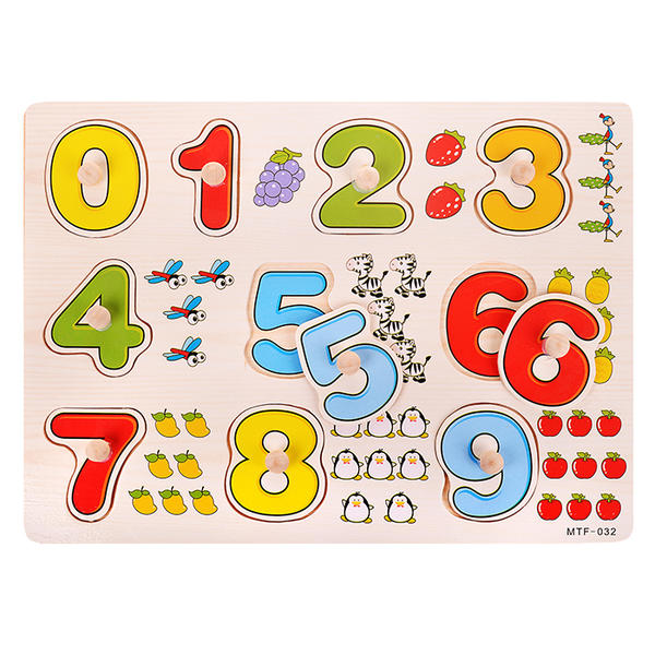 

Пазл-вкладыш Щепочка Цветные цифры D0066, Пазл – вкладыш