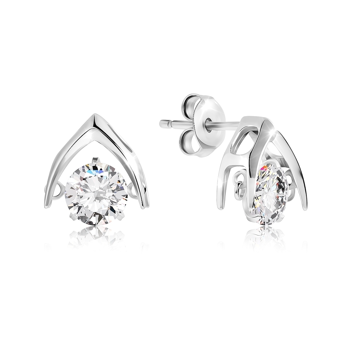 

Серьги из серебра VALTERA 118183, фианит, 118183