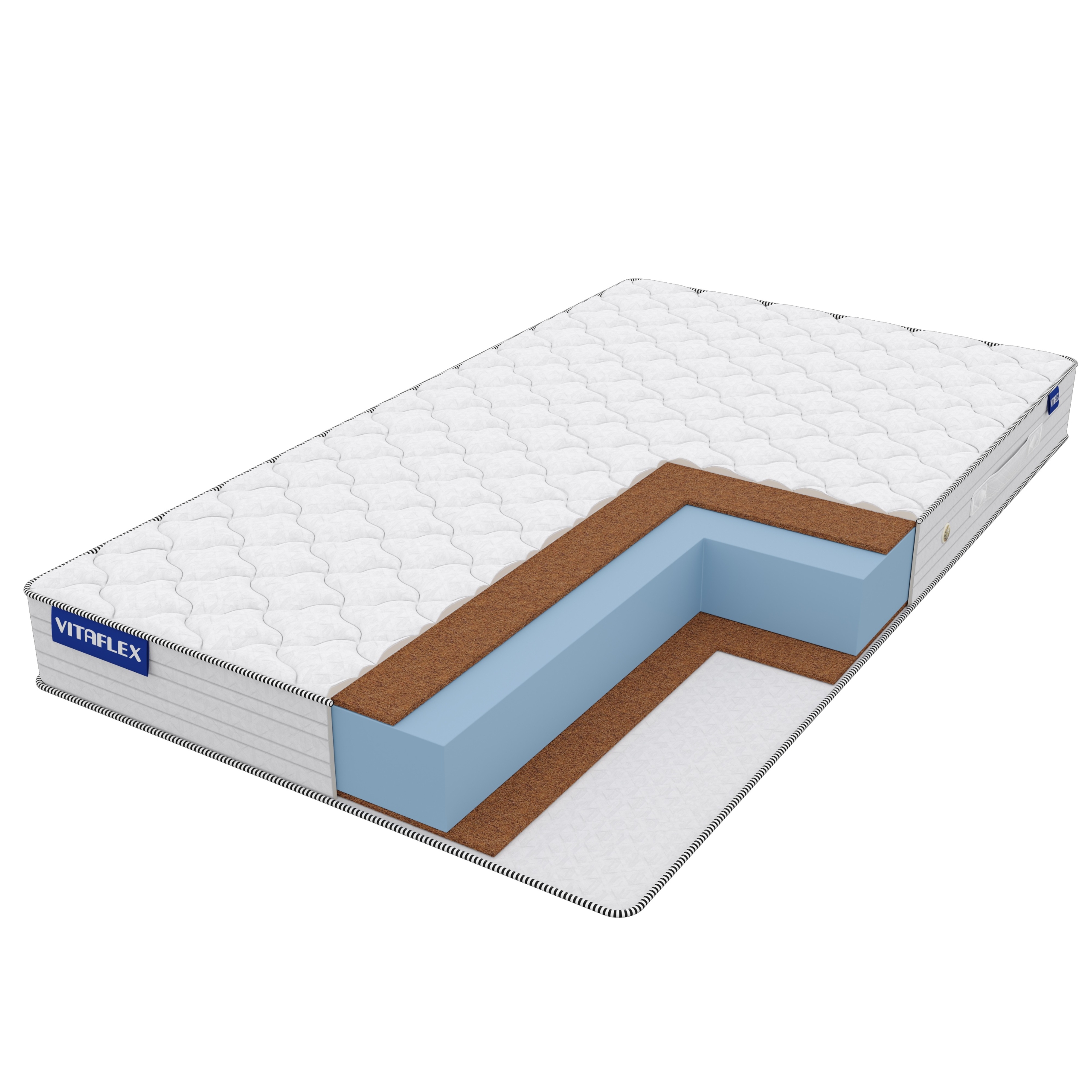 

Матрас Vitaflex Foam Eco Light Double Hard Eco 100х190, Белый, Light Double Hard Eco