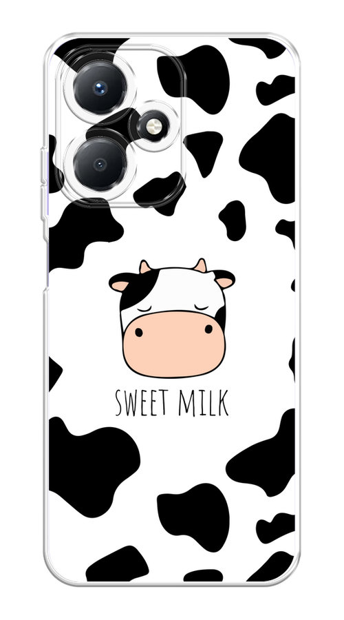 

Чехол на Infinix Hot 30 Play "Sweet milk", Розовый;белый;черный, 3104250-1
