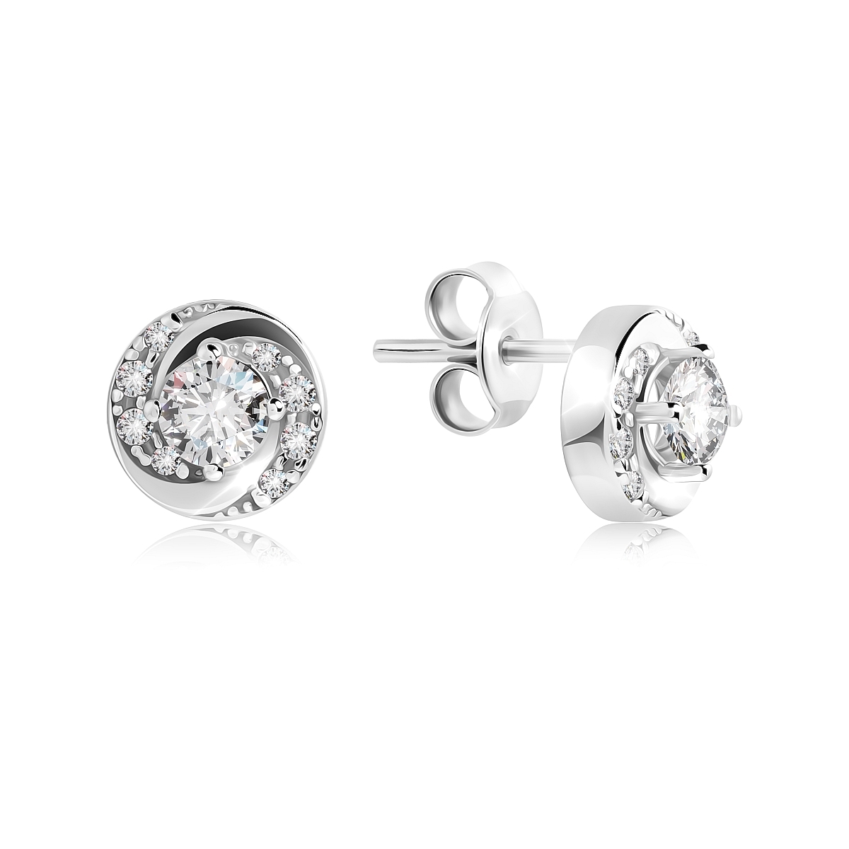 

Серьги из серебра VALTERA 118323, фианит, 118323