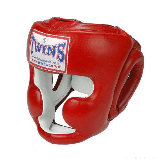 Шлем боксерский Twins HGL-6 красный, размер M