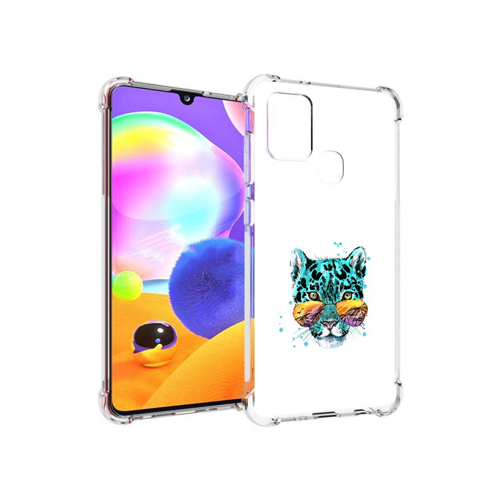 

Чехол MyPads Tocco для Samsung Galaxy A21s голубой лео (PT149116.528.294), Прозрачный, Tocco