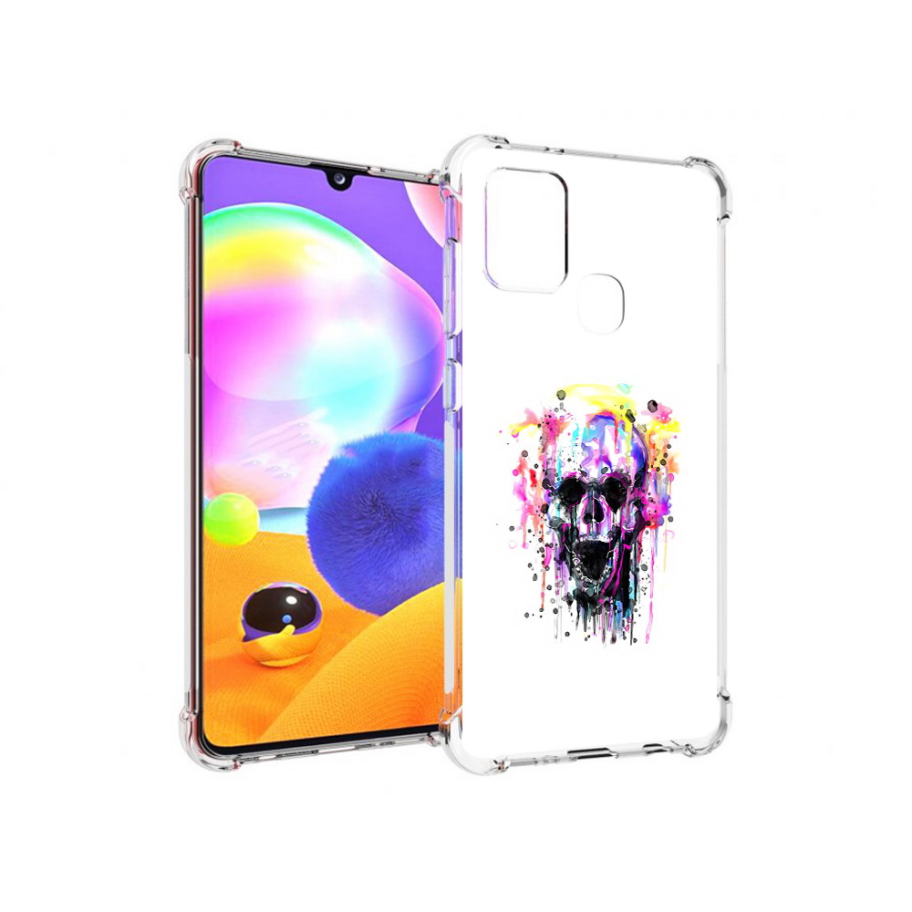 

Чехол MyPads Tocco для Samsung Galaxy A21s граффити череп (PT149116.528.298), Прозрачный, Tocco