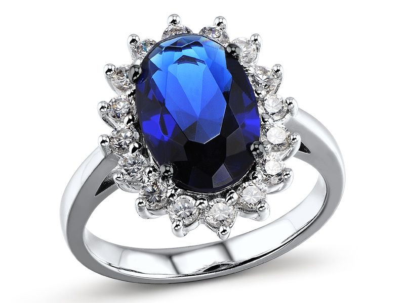

Кольцо из серебра р.  VALTERA 087573, сапфир искусственный\фианит, 087573