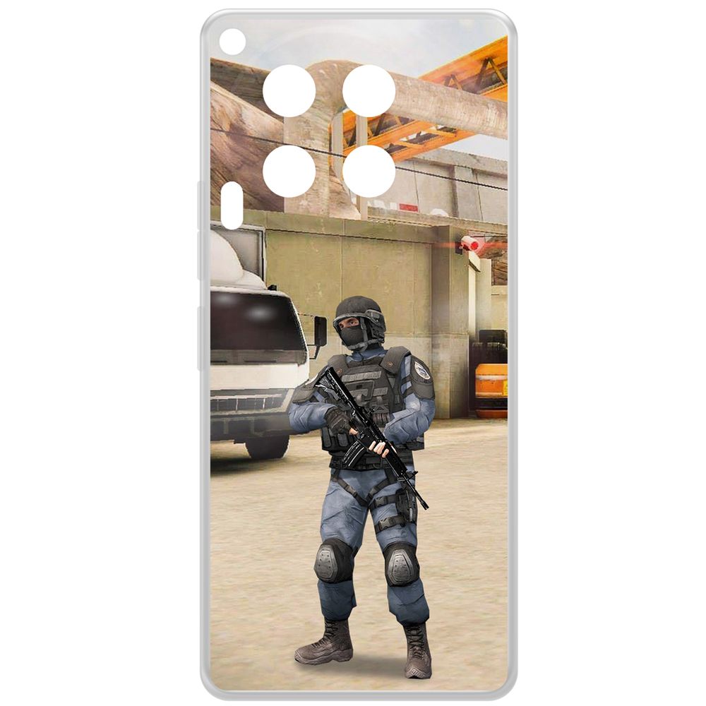 

Чехол-накладка Krutoff Clear Case Cтандофф 2 (Standoff 2) - GIGN для TECNO Camon 30, Прозрачный
