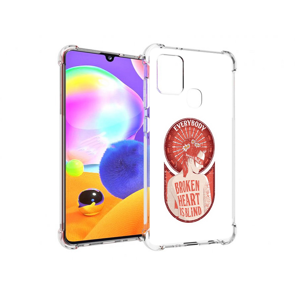 

Чехол MyPads Tocco для Samsung Galaxy A21s девушка разбитое сердце (PT149116.528.310), Прозрачный, Tocco