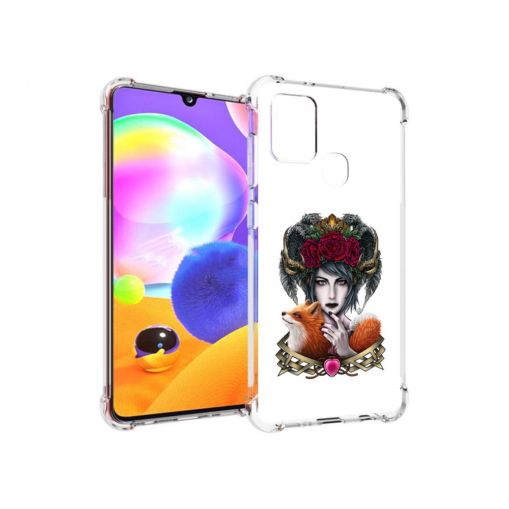 

Чехол MyPads Tocco для Samsung Galaxy A21s девушка с лисой (PT149116.528.314), Прозрачный, Tocco