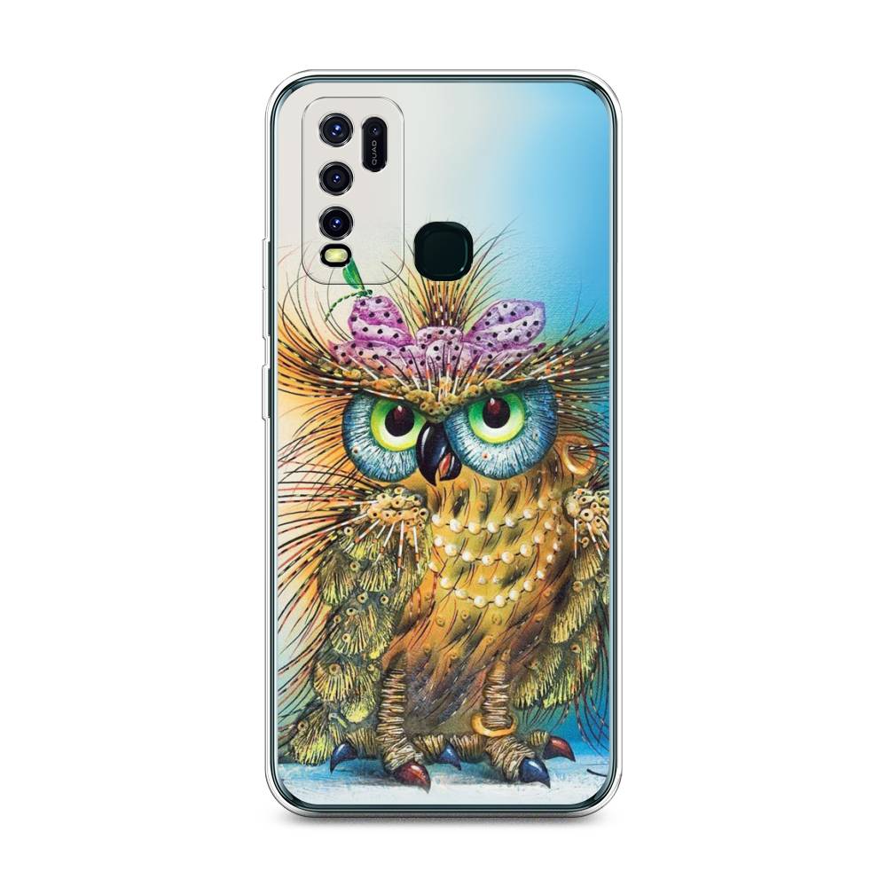 

Чехол для Vivo Y30/Y50 "Модная сова", Коричневый;голубой, 263150-1