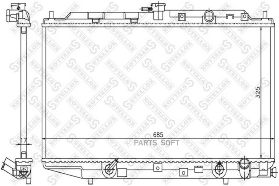 

STELLOX Радиатор охлаждения STELLOX 1025823sx