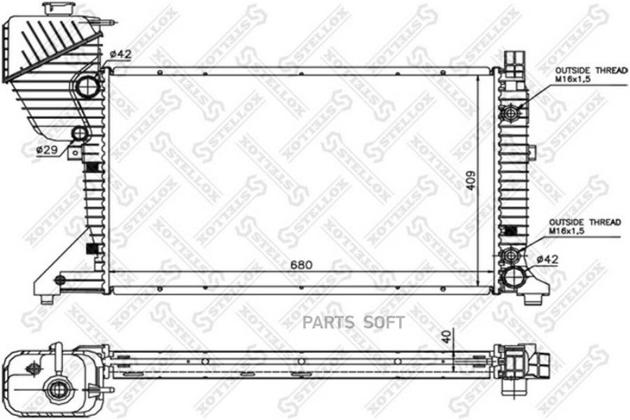 

STELLOX Радиатор охлаждения STELLOX 1025880sx
