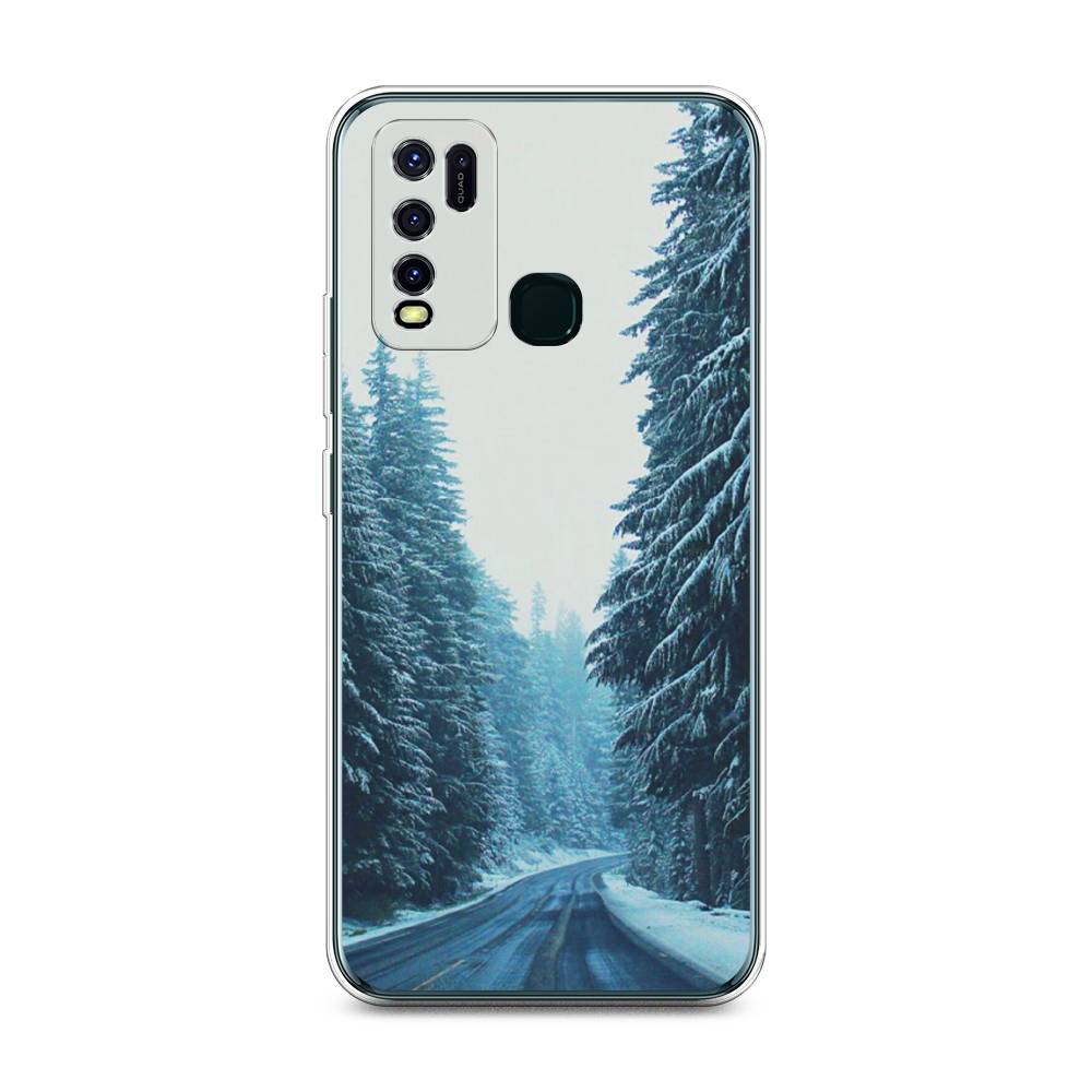 

Чехол для Vivo Y30/Y50 "Зима 9", Бежевый;голубой;черный, 263150-2