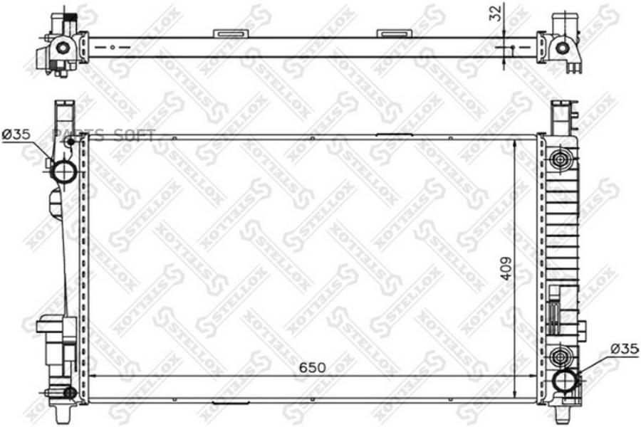 

STELLOX Радиатор охлаждения STELLOX 1025936sx