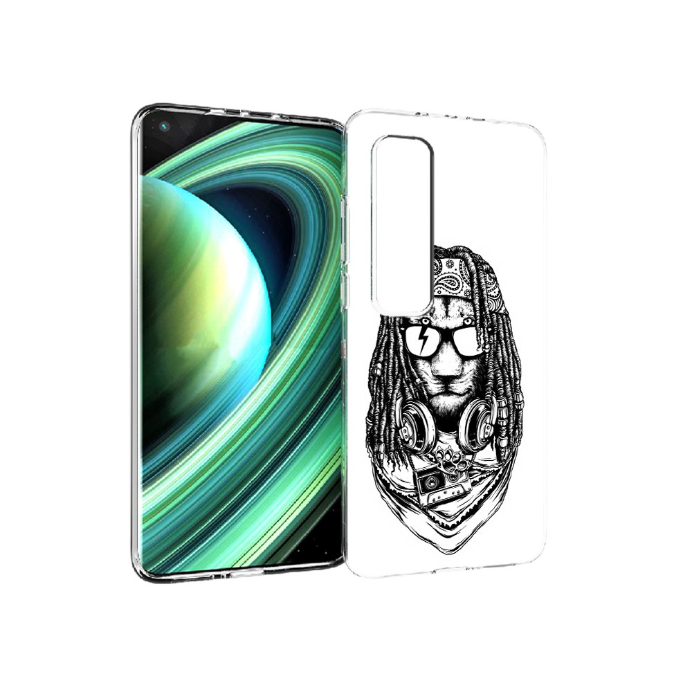 

Чехол MyPads Tocco для Xiaomi Mi 10 Ultra дреды льва (PT156404.264.338), Прозрачный, Tocco