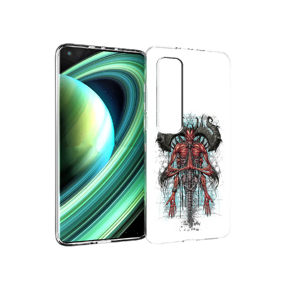 

Чехол MyPads Tocco для Xiaomi Mi 10 Ultra дьявол (PT156404.264.340), Прозрачный, Tocco
