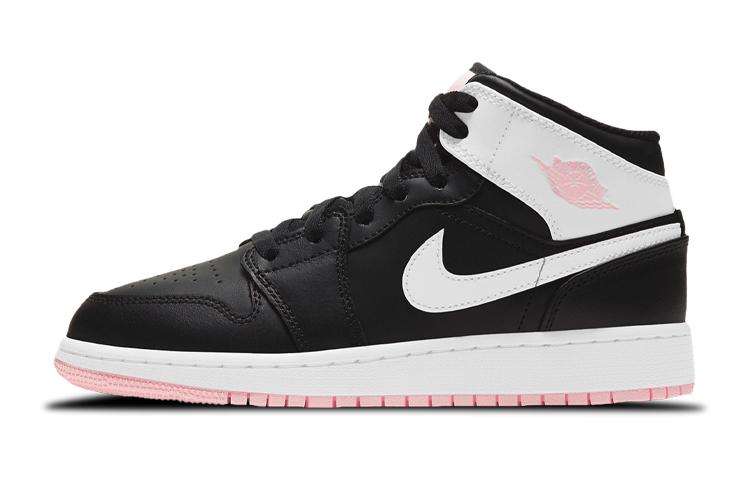 

Кеды унисекс Jordan Air Jordan 1 Mid Arctic Pink GS черные 36 EU, Черный, Air Jordan 1 Mid Arctic Pink GS