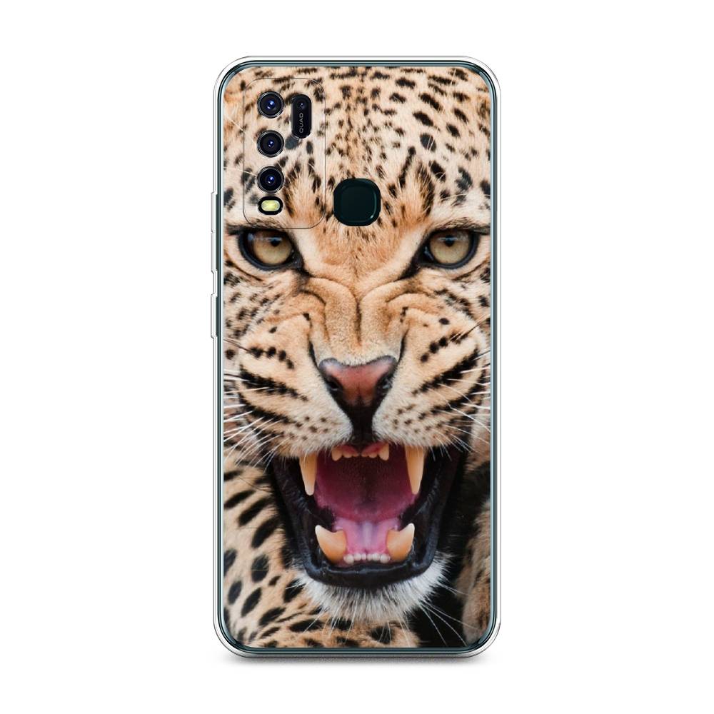 

Чехол для Vivo Y30/Y50 "Леопард 3d", Бежевый;черный, 263150-6