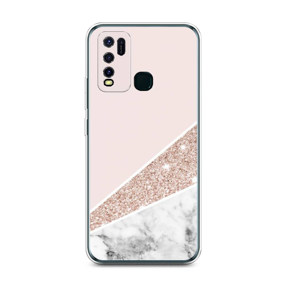 

Чехол для Vivo Y30/Y50 "Блестящий розовый мрамор", 263150-3