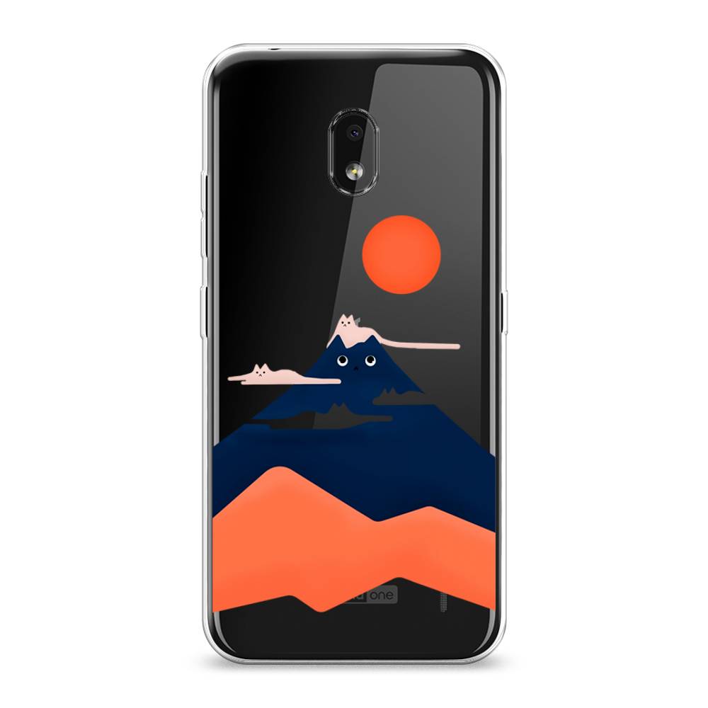 

Чехол на Nokia 2.2 "Кот-гора", Черный;оранжевый, 122950-4