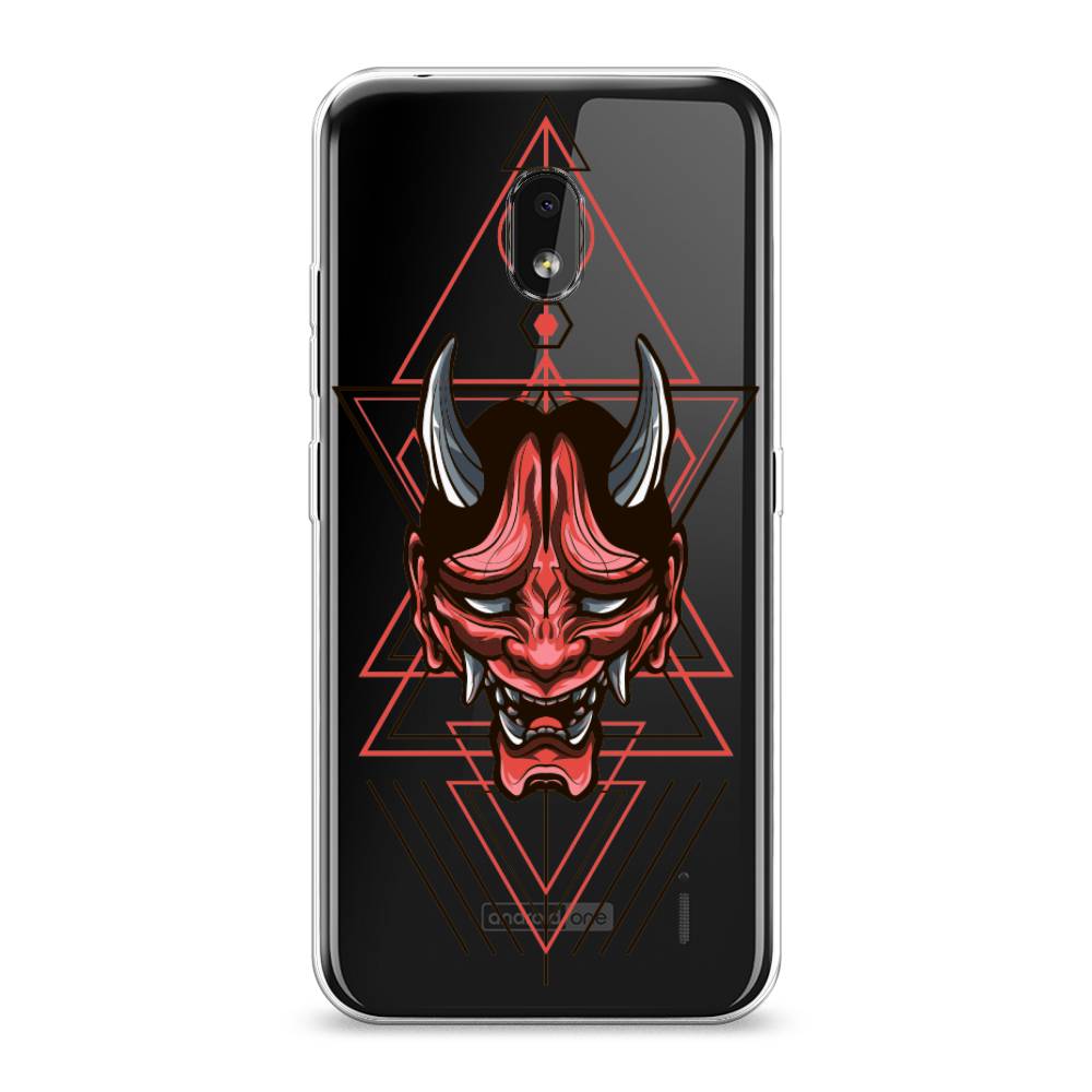 

Чехол на Nokia 2.2 "Hanya Oni mask", Серый;красный;черный, 122950-4