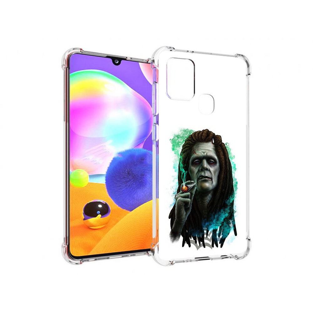 

Чехол MyPads Tocco для Samsung Galaxy A21s зеленый мужчина с сигаретой (PT149116.528.360), Прозрачный, Tocco
