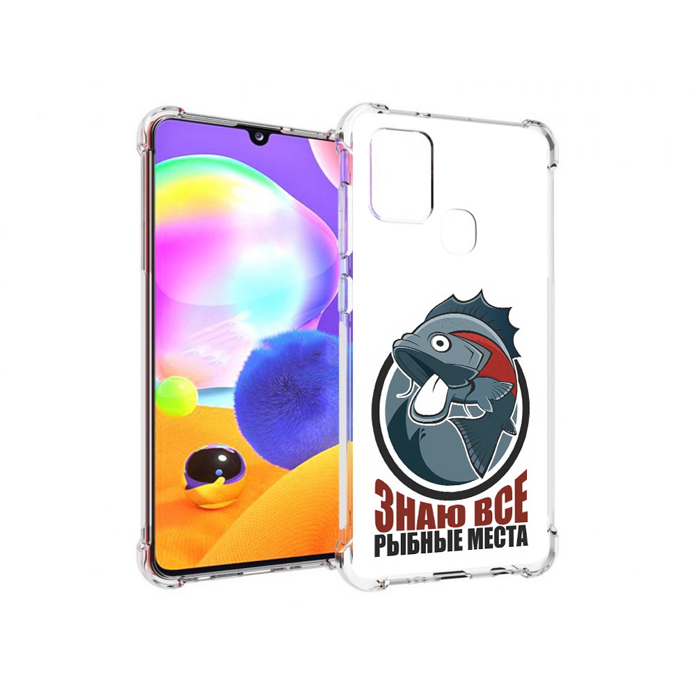 

Чехол MyPads Tocco для Samsung Galaxy A21s знаю все рыбные места (PT149116.528.367), Прозрачный, Tocco