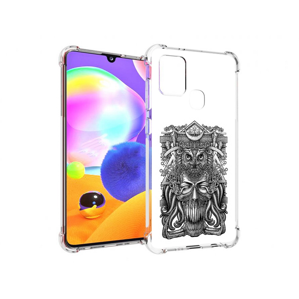 

Чехол MyPads Tocco для Samsung Galaxy A21s зубастая сова (PT149116.528.369), Прозрачный, Tocco