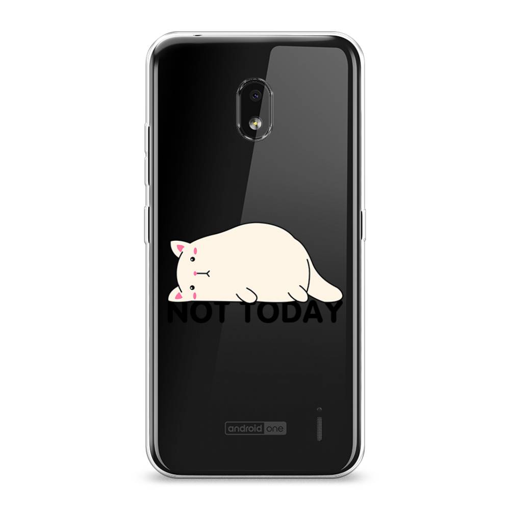 

Чехол на Nokia 2.2 "Cat not today", Белый;розовый;черный, 122950-1