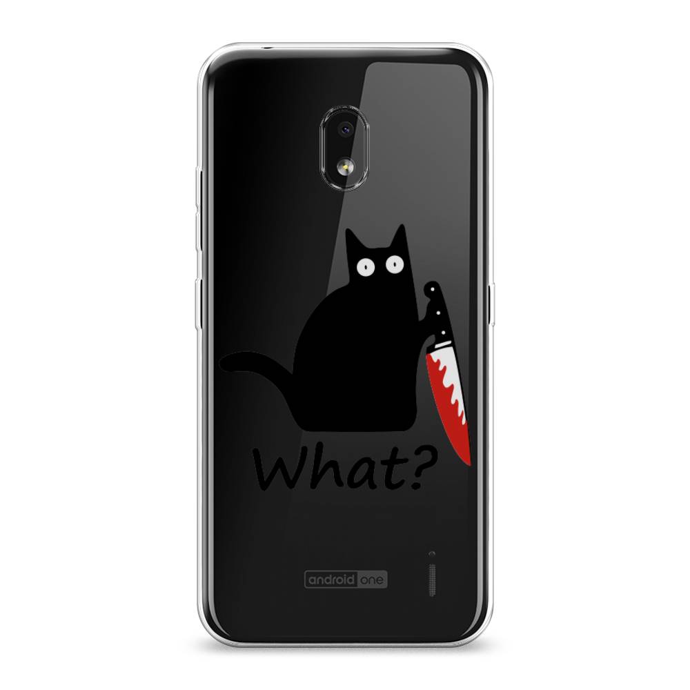 

Чехол на Nokia 2.2 "Котик с ножом", Черный;красный, 122950-6