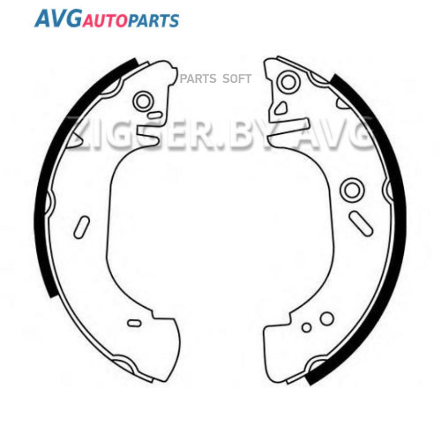 Тормозные колодки AVG ZSB541