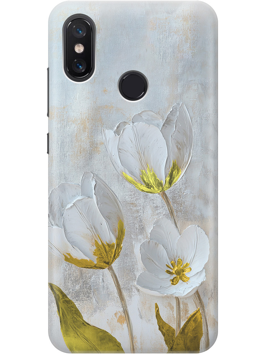 

Силиконовый чехол на Xiaomi Mi 8 с принтом "Белые тюльпаны" прозрачный, Прозрачный;белый;серый;золотистый, 718409923