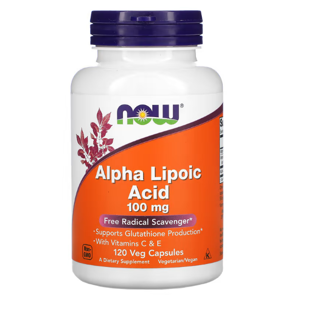 Альфа-липоевая кислота NOW Alpha Lipoic Acid капсулы 100 мг 120 шт.