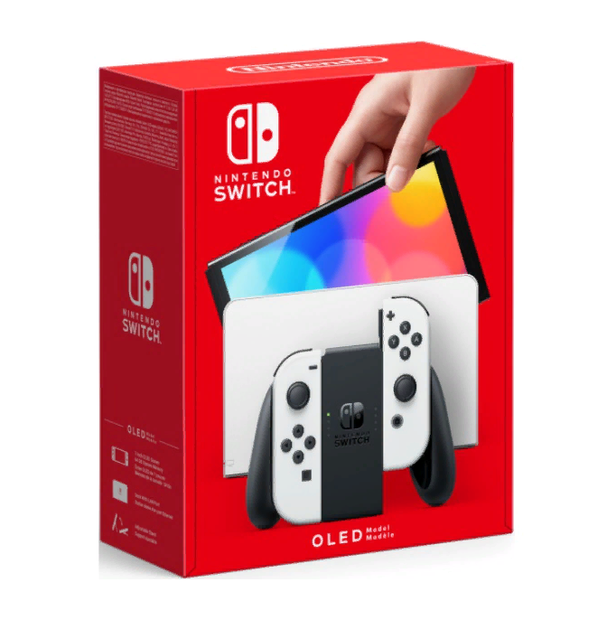 

Игровая приставка Nintendo Switch OLED White, 64 ГБ, Белый;черный, Switch OLED-модель (белый)