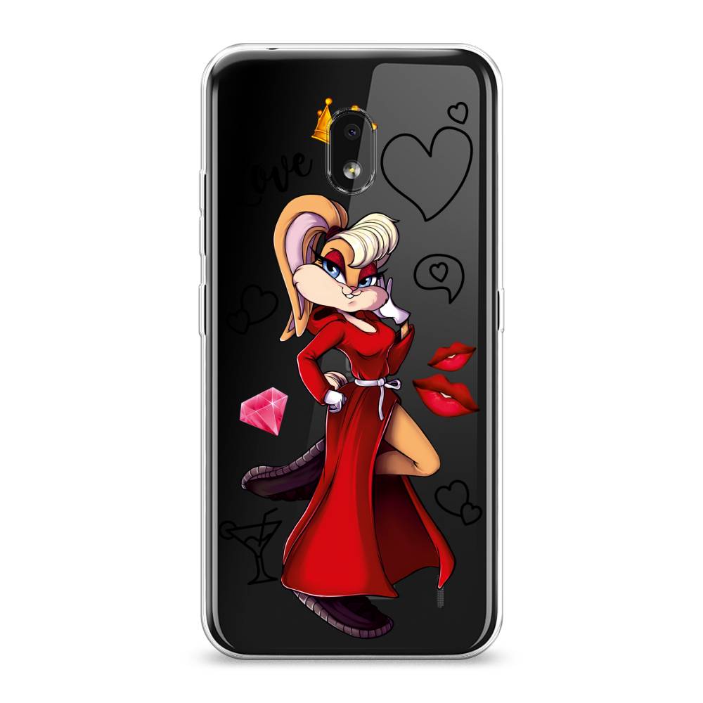 

Чехол на Nokia 2.2 "Rich Lola Bunny", Красный;бежевый;оранжевый, 122950-6